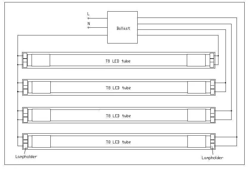 BRAUN T8 EZ5 GS 4FT 15W 30K C 4FT Universal Fit LED Tube - circukit 4