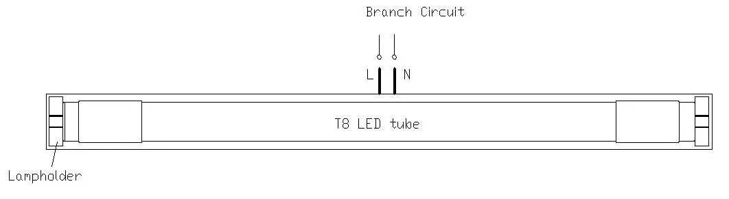 BRAUN T8 EZ5 GS 4FT 15W 30K C 4FT Universal Fit LED Tube - circukit 5