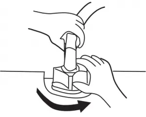 Dismantle water inlet hose