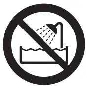 Forbidden To Use At High-Humidity Location Icon