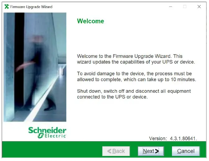 Schneider APC Smart-UPS Firmware Upgrade Wizard v4.3.1-6