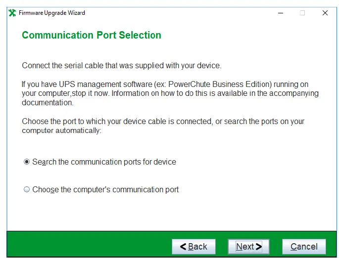 Schneider APC Smart-UPS Firmware Upgrade Wizard v4.3.1-8