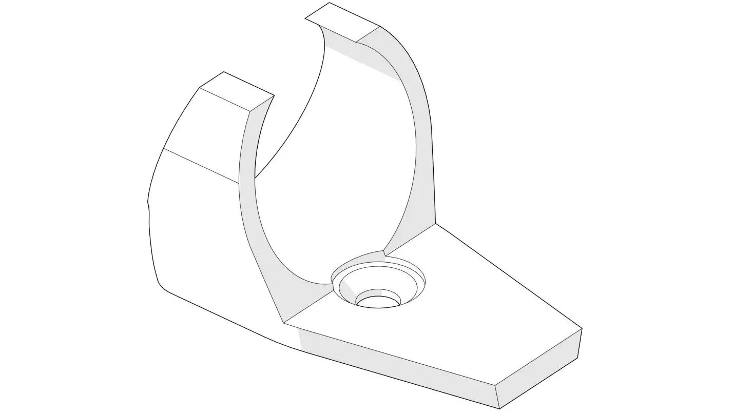 KLUS PLD 20 Mounting Bracke t- cover