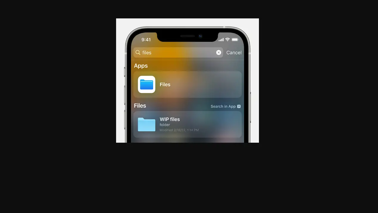 View Files And Folders In Files On Iphone