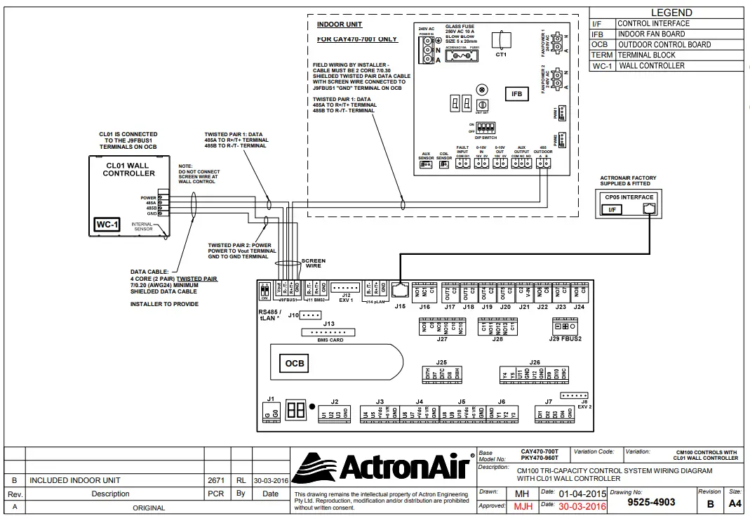 ActronAir CL01 2W Control Interface - fig5