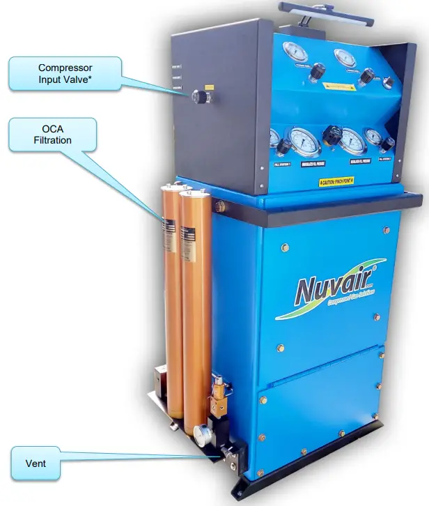 Nuvair NSS 2P OCA Compressed Gas Solutions Fill Containment Station - Fill Containment Station Layout 1