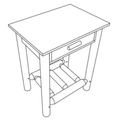 CASTLECREEK Log End Table - STEP 7