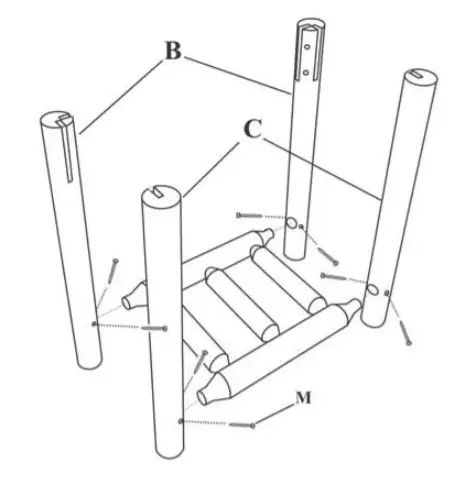 CASTLECREEK Log End Table - STEP2