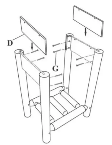 CASTLECREEK Log End Table - STEP3