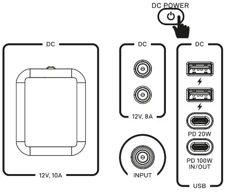 TENERGY T600 Portable Power Station - using