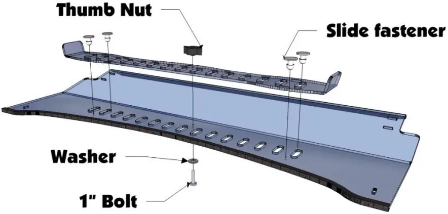 FALCON RIDGE KAW 610 WD05 Aero Vent 2 Piece Lexan Windshield - Overview 2