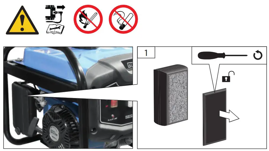 Gude GSE 2701 Power Generator - Cleaning Maintenance 5