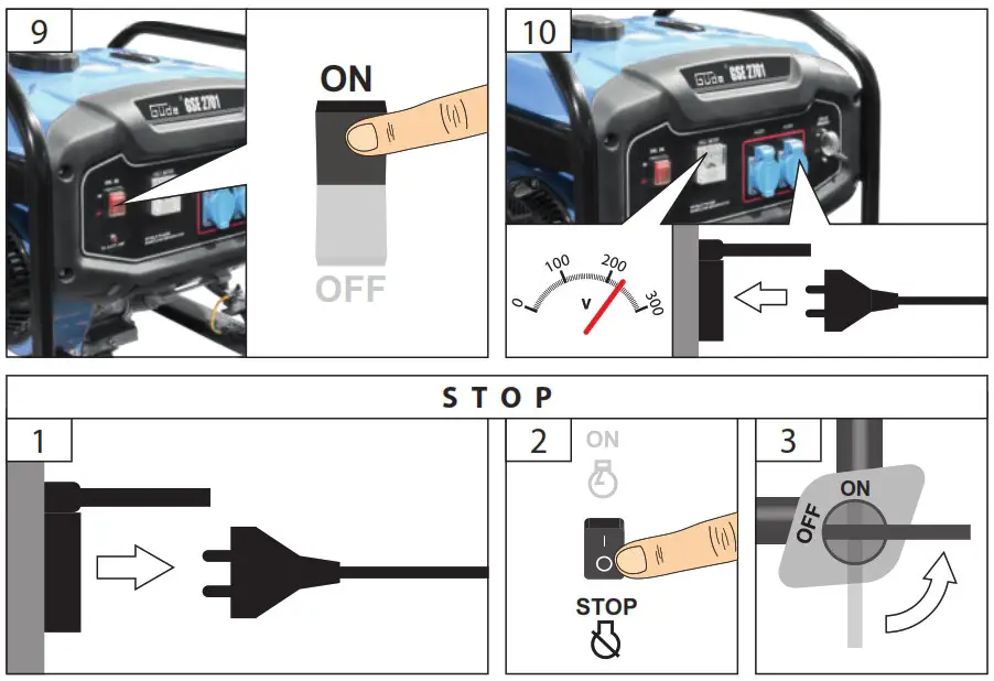 Gude GSE 2701 Power Generator - Operation 4