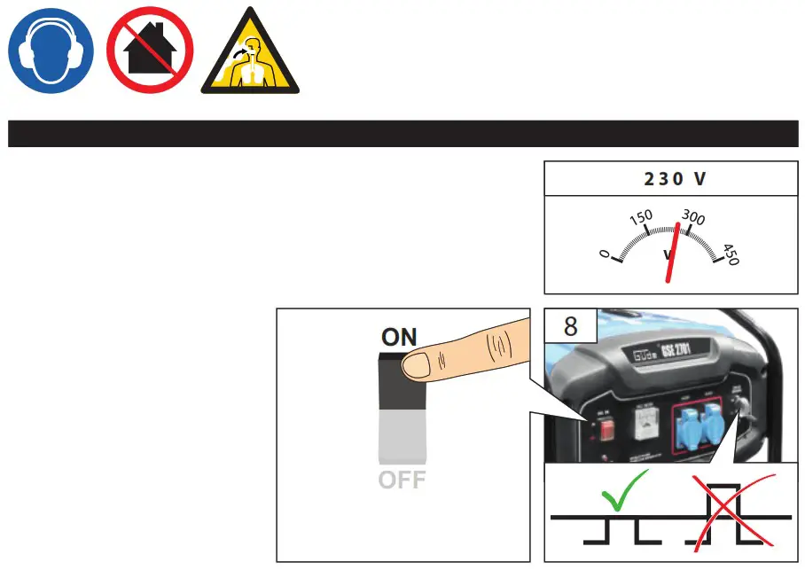 Gude GSE 2701 Power Generator - Operation 5