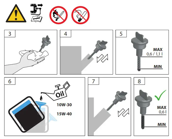 Gude GSE 2701 Power Generator - Starting up the machine 3