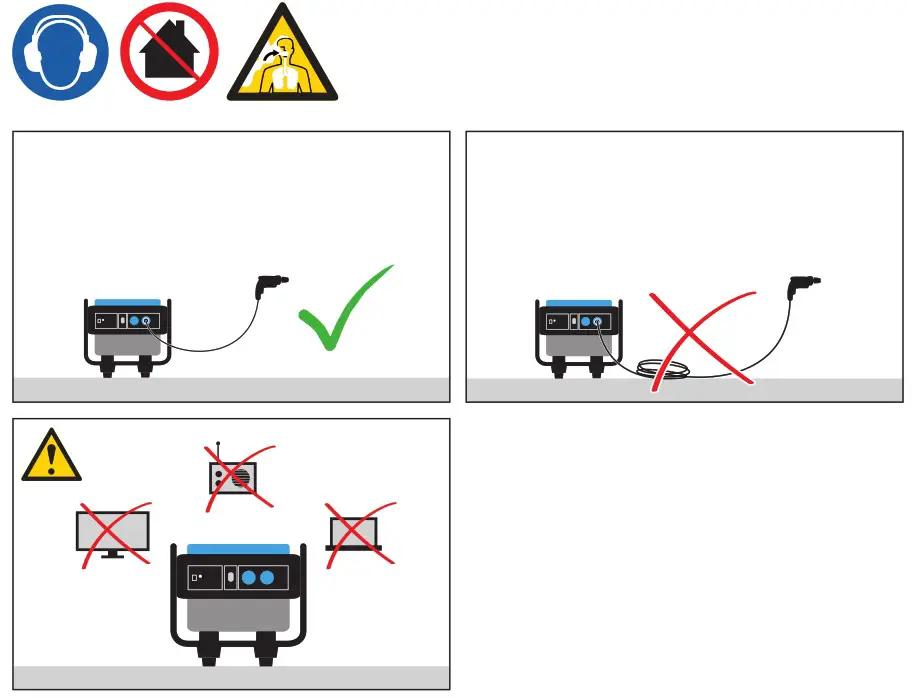 Gude GSE 2701 Power Generator - Starting up the machine 7