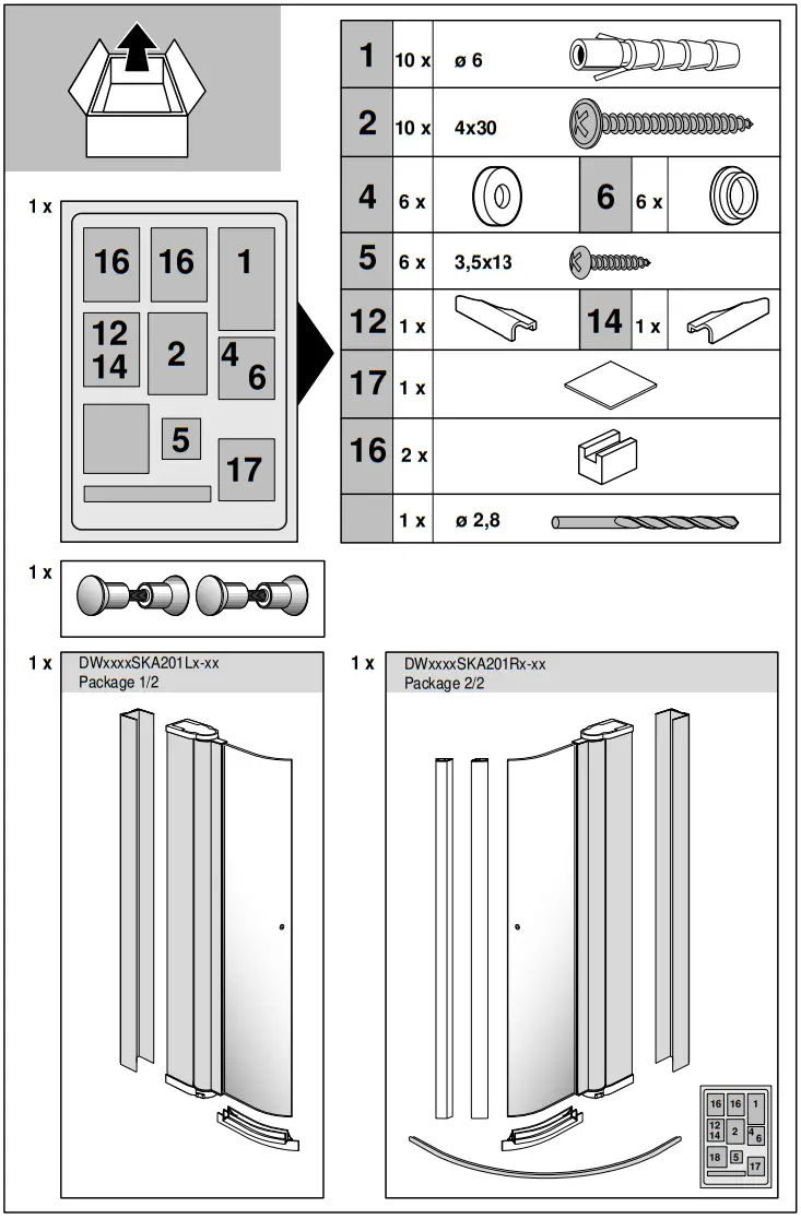GUSTAVSBERG Skandic KR 100 Shower - fig 3