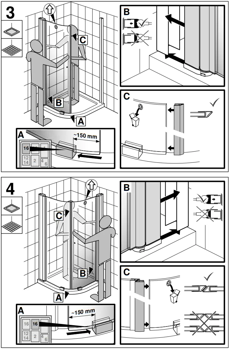 GUSTAVSBERG Skandic KR 100 Shower - fig 6