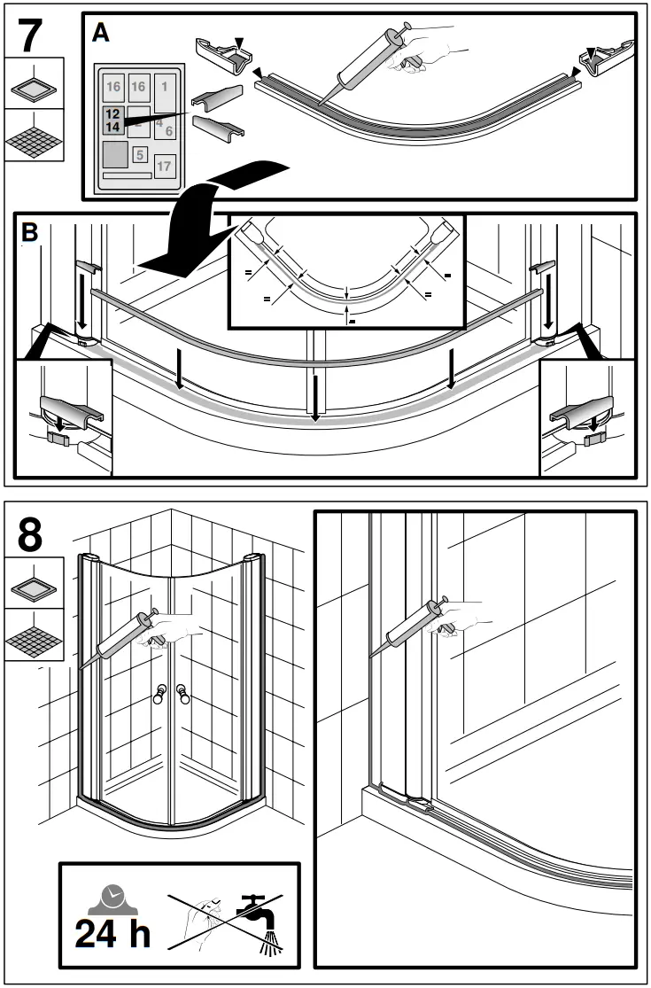 GUSTAVSBERG Skandic KR 100 Shower - fig 8