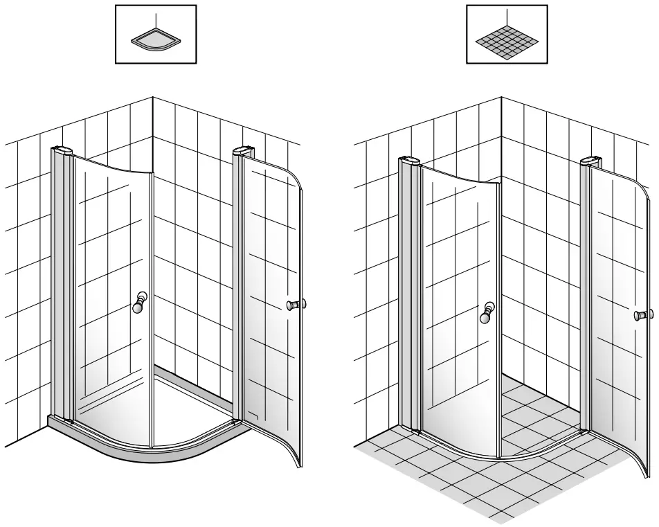 GUSTAVSBERG Skandic KR 100 Shower - fig