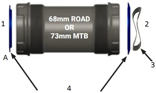 PRAXIS M30 T47 E.B. Bottom Bracket A05