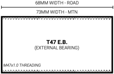 PRAXIS M30 T47 E.B. Bottom Bracket A06