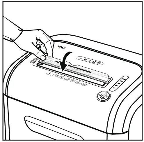 ULINE H-2606 Fellowes PS-79Ci Paper Shredder -OPERATING INSTRUCTIONS4