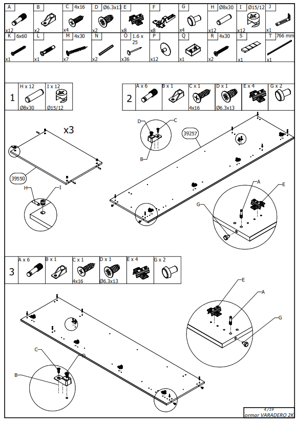 ormar Varadero 2K Bedroom wardrobe - 5