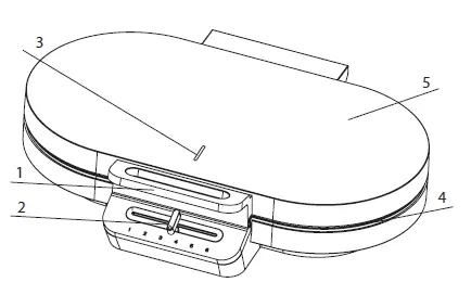 BRAYER BR2302 Waffle Maker-1