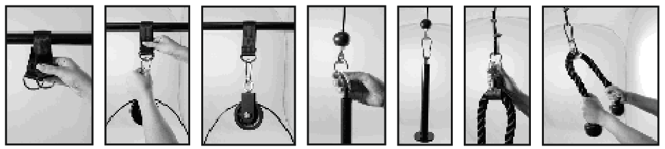 REBBLO Fitness Pulley 2 Meter Cable