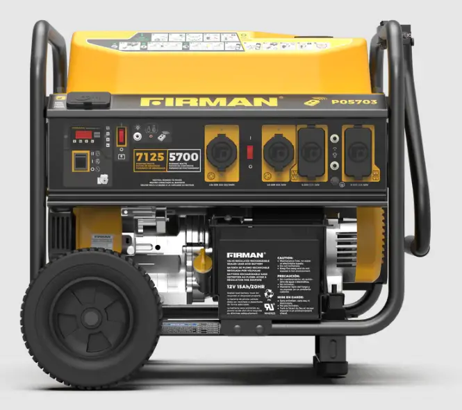 FIRMAN P05703 Gas Start Portable Generator