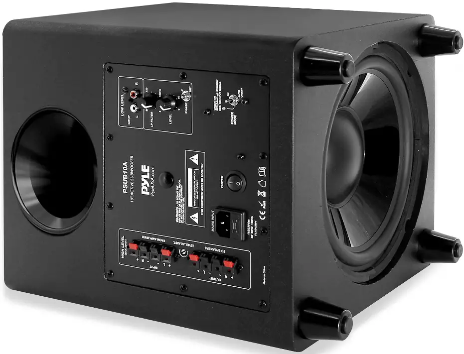PYLE PSUB10A Active Down-Firing Subwoofer