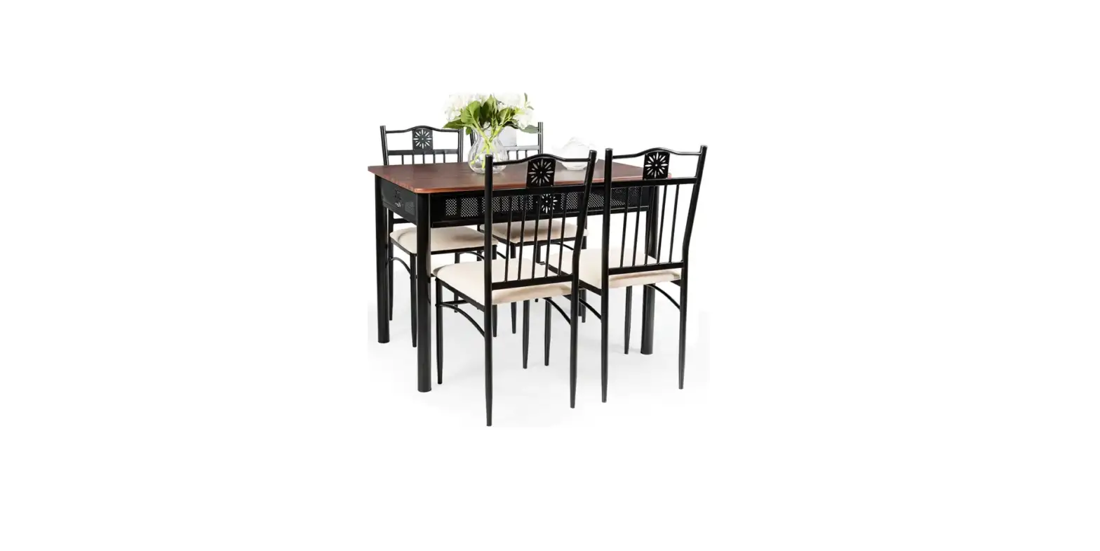 Tdc 22524 5 Piece Steel Dining Set Instruction Manual