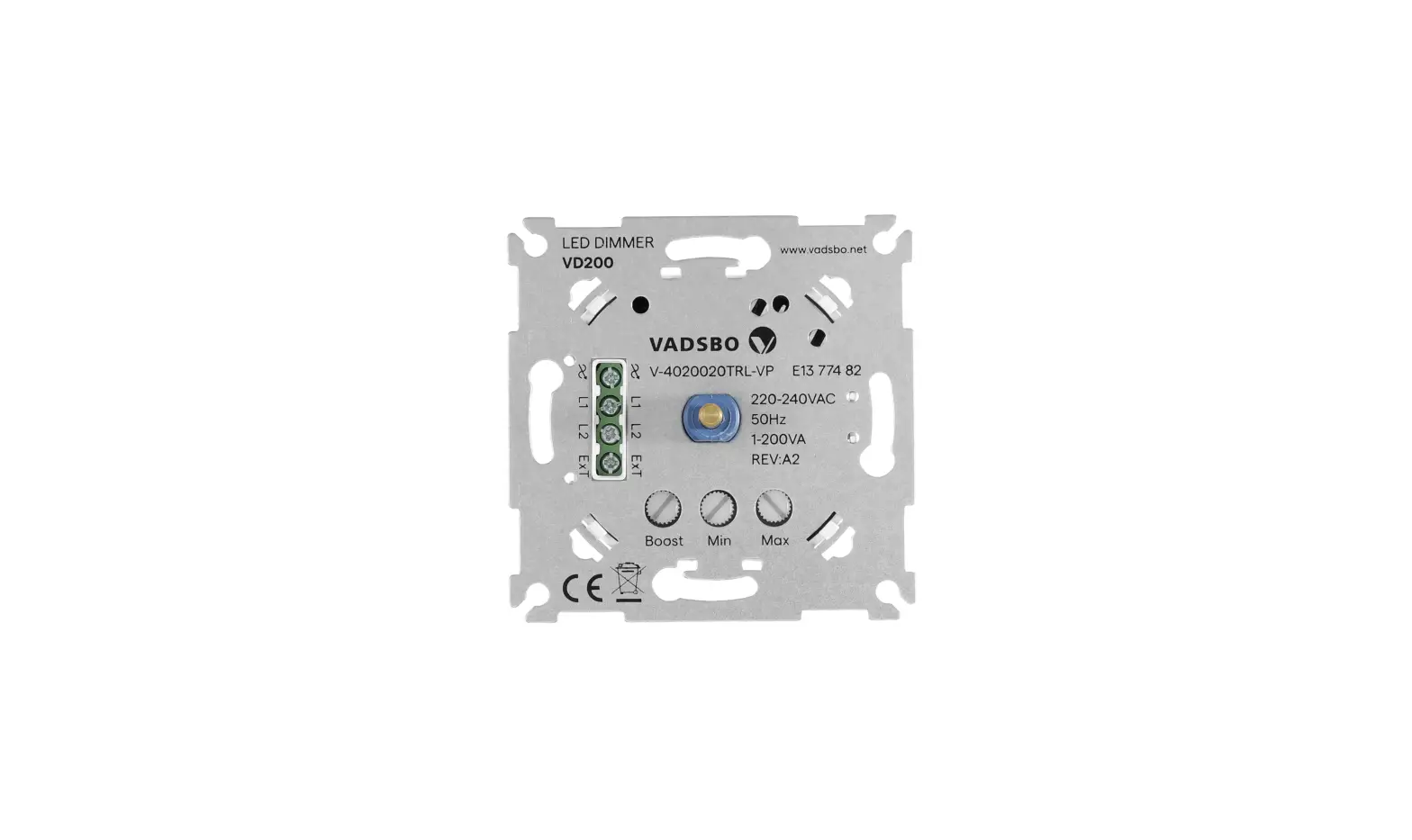 Vadsbo Vd200 Rotary Dimmer Instruction Manual Vadsbo Vd200 Rotary Dimmer Instruction Manual