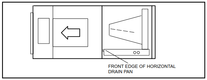 Ruud NAMP1 Series One Piece PSC Air Handler - Air Discharge