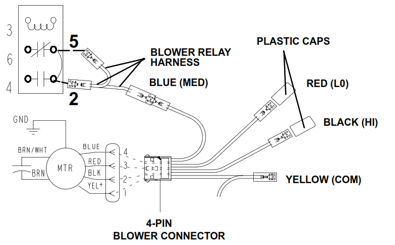 Ruud NAMP1 Series One Piece PSC Air Handler - BLOWER RELAY