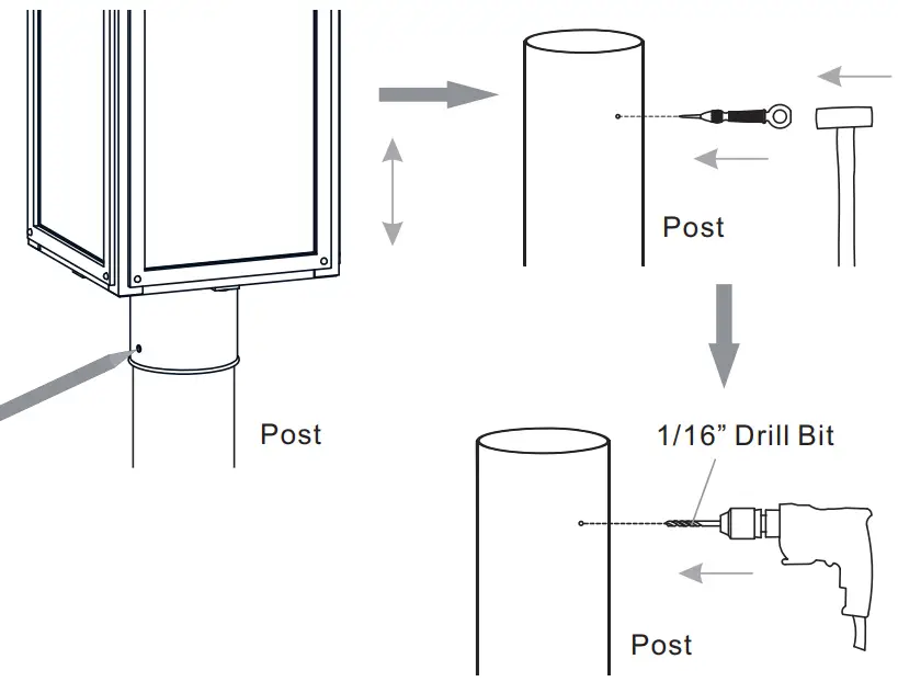 QUOIZEL BRAM9007MBK Bramshaw Contemporary Matte Black Exterior Post Lamp fig 8