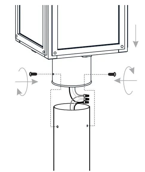 QUOIZEL BRAM9007MBK Bramshaw Contemporary Matte Black Exterior Post Lamp fig 9