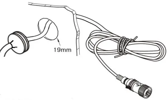 MXN44C-MOD Moving Object Detection Camera - Cable grommet