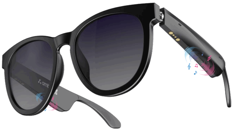 ambrane Glares Glasses with Inbuilt Speakers for Calls and Music -
