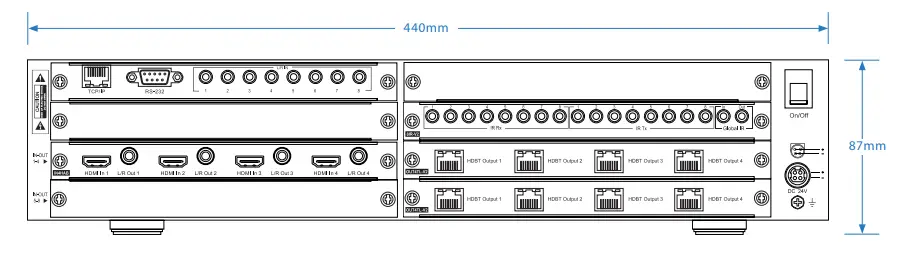 BLUSTREAM-PRO48HBT70CS-Custom-4x8-HDBaseT-CSC-Matrix-2