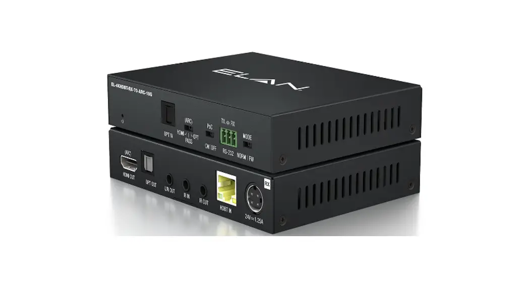 Elan El-4khdbt-kit-70-arc-18g 4k Hdbaset Arc Extender User Guide