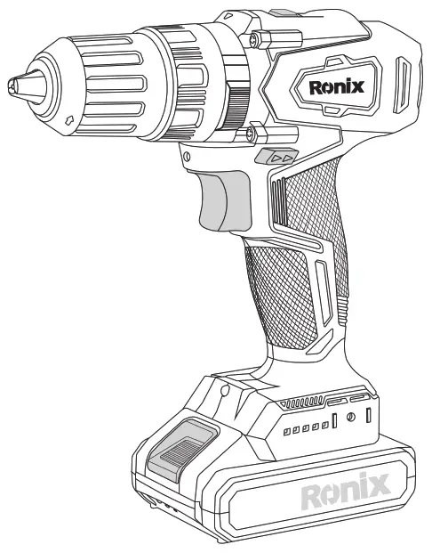 Ronix 8900K Brushless Cordless Impact Drill - fig 1