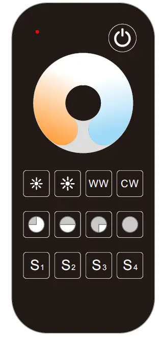 SKYDANCE RT2 8 Zones Color Temperature Remote Control 02