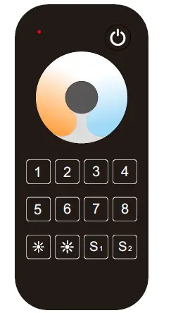 SKYDANCE RT2 8 Zones Color Temperature Remote Control 14