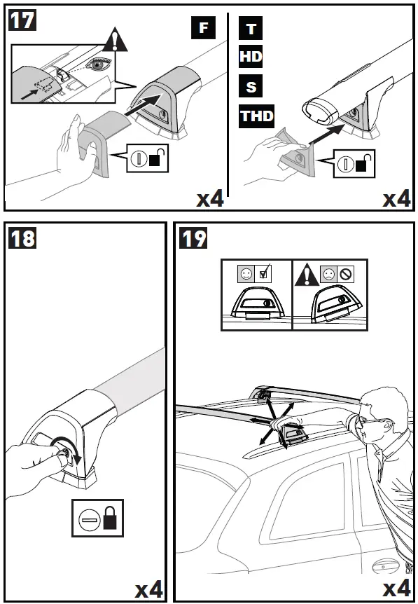 YAKIMA K1204 Roof Bars Package 12