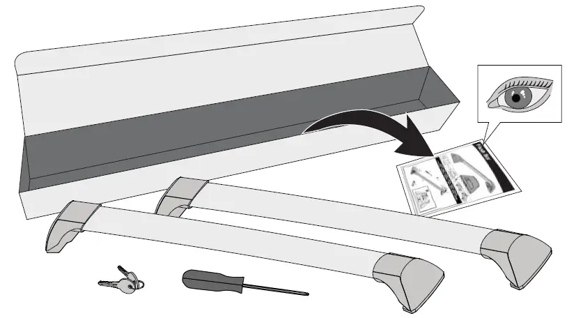 YAKIMA K1204 Roof Bars Package 4