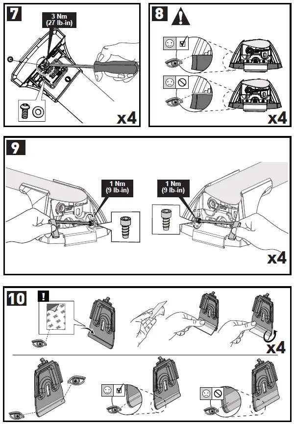 YAKIMA K1204 Roof Bars Package 8