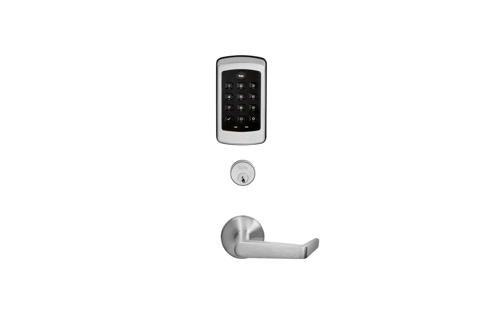 Yale Locks & Hardware Nextouch Sectional Mortise Push Button Keypad Lock With No Cylinder With Deadbolt Ntm635-zw2 Manual
