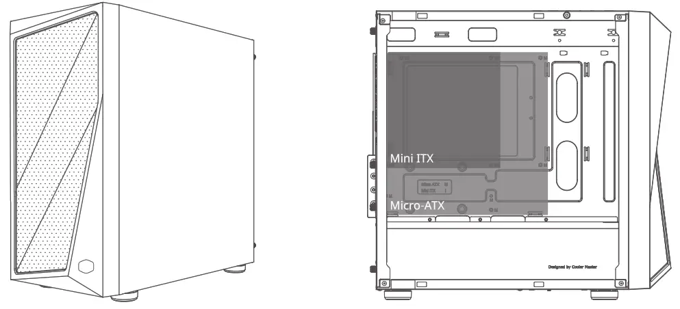 COOLER MASTER CMP 320L Mini-Tower Negro M-ATX PC Case - 1